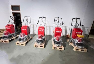 Five planetary disc grinders are ready to be shipped to Canada