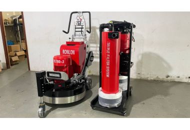 Shipment of Concrete Grinder and Industrial Vacuum Cleaner Combination