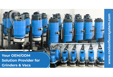 RONLON Industrial Vacuum Cleaners and Concrete Floor Grinders Ready for Shipment to the U.S.