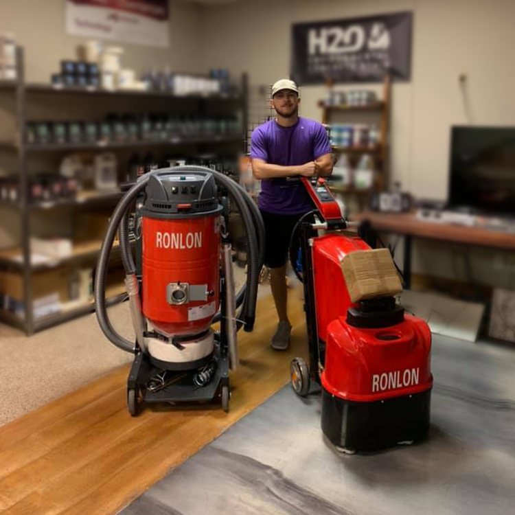 Dual disc floor grinder