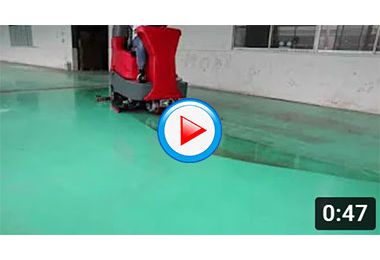 The new floor scrubber machine in Poland